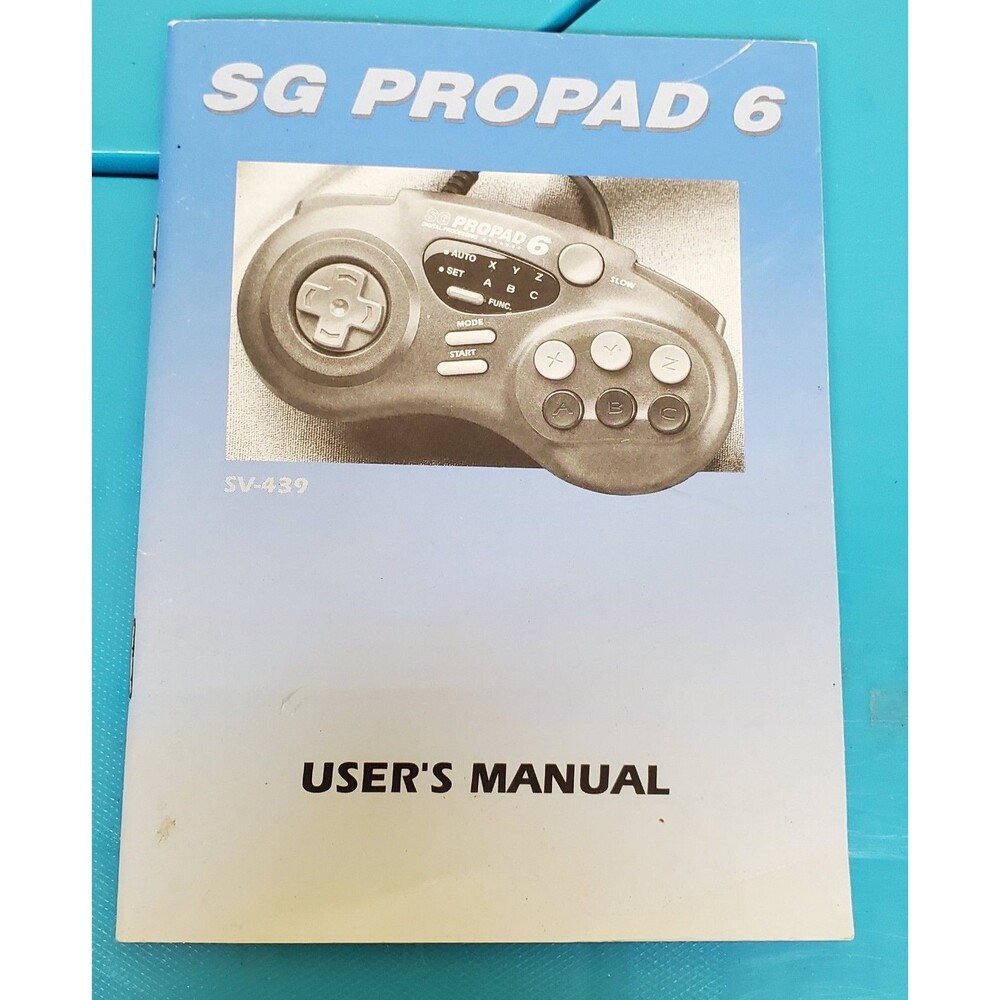 SG Propad 6 User's Manual SV-439 Interact Genesis Controller